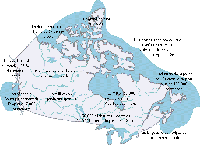 Carte du Canada et MPO