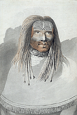 Homme du dtroit de Nootka ( Colombie Britannique ) environ 1778 (C-013415)