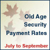 Old Age Security (OAS) program rates for July 1, 2005 to September 30, 2005