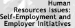 Human Resource Issues: Self-Employment and Employer 
Initiatives