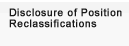 Disclosure of Position Reclassifications