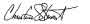 The Honourable Christine Stewart's signature