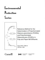 Reference Method for the Determination of Polychlorinated Dibenzo-para-Dioxins (PCDDs)and Polychlorinated Dibenzofurans (PCDFs) in Pulp and Paper Mill Effluents