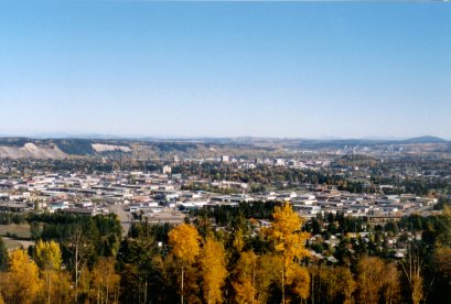 A View of Prince George on a Beautiful Fall Day