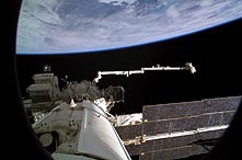 Canadarm2 seen from the International Space Station.