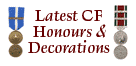 Latest CF Honours & Decorations
