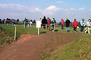 Visitors on Informal Path at Vimy