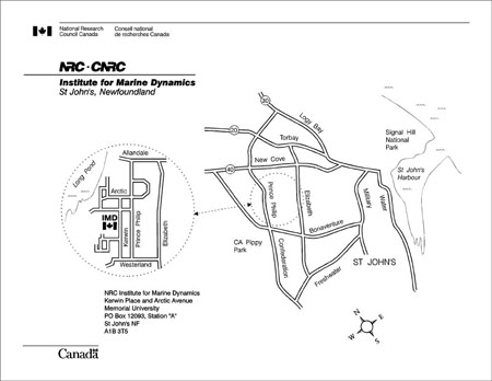 St-John's Map to NRC-IMD