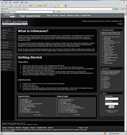 Image of the inDiscover interface