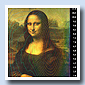 Scientific Examination of the Mona Lisa: A color-coded elevation level contour map, similar to a topographical map, illustrates an accurate record of the exact overall shape of the poplar panel.