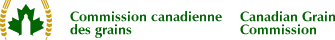 Logo officiel de la Commission canadienne des grains / Official logo of the Canadian Grain Commission