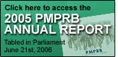 Click here to access the 2005 PMPRB Annual Report