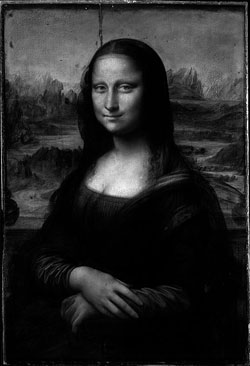 Mona Lisa - Infrared View