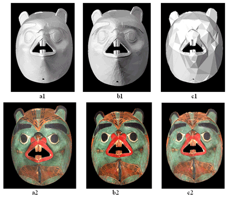 Figure 2: High-resolution model of a Haida mask