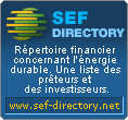 Sustainable Energy Finance Directory. Rpertoire financier concernant l'nergie durable. Une liste des prteurs et des investisseurs.