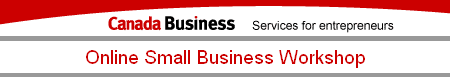Canada Business - Online Small Business Workshop