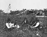 Mtis traders camp, Manitoba, 1879