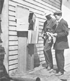Dr. Dawson and H.W. Jones Inspecting Port Alberni Tide Station 1909