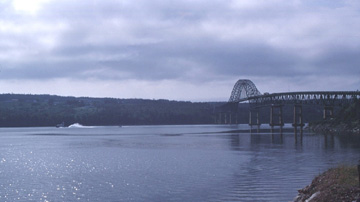 Seal Island Bridge at entrance to Bras D'Or Lakes