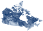 Image satellite du Canada. Cet hyperlien ouvrira une nouvelle fentre.