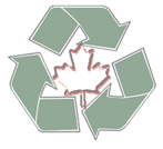 Recyclage dans le logo du Canada