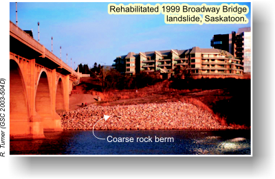 Rehabilitated 1999 Broadway Bridge Landslide