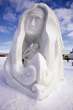 Sculptures sur neige