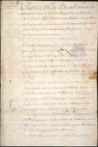 Commission of Captain of the 12th Company of the Montral Militia, granted to Pierre Guy, by Charles de Beauharnois de la Boische, Governor of New France, July 30, 1743. Library and Archives Canada, MG 23 GIII28