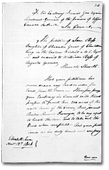 Demande de terre, Haut-Canada, 1806. Bibliothque et Archives Canada, RG 1 L3, vol. 426, R8/26, bobine no C-2741
