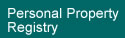 Banner indicating that information about Personal Property Registry follows