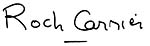 Signature of Roch Carrier