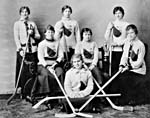 Photograph of the Queen's University hockey team, Kingston, Ontario, 1917