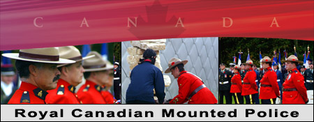 Royal Canadian Mounted Police participating in the 2005 Aboriginal Spiritual Journey