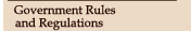 Government Rules and Regulations