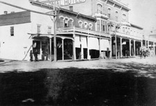 Photograph of Main Street, New Westminster, before the fire of 1898