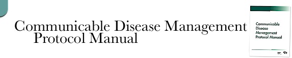 Communicable Disease Management Protocol Manual