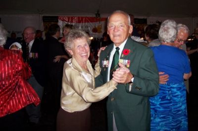 Mrs. Gordon and Mr. Edwards dancing at the Year of the Veteran Gala held in Ottawa on September 17.