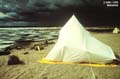 Logan tent at Olga Lake, Northwest Territories.