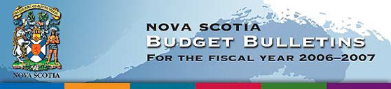 Nova Scotia Budget Bulletins
