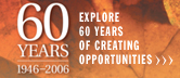 Explore 60 years of creating opportunities.