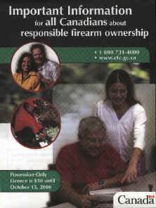 Canadian Firearms Centre Bilingual Brochure