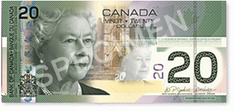 Billet de banque canadien de 20 dollars de 2004