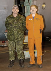 Sgt Hotton (on the right) and Cpl Leblanc