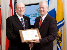 From left to right: David Larrigan and Marc Grgoire, Assistant Deputy Minister, Safety and Security
