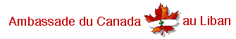 L'embleme du l'ambassade du Canada au Liban