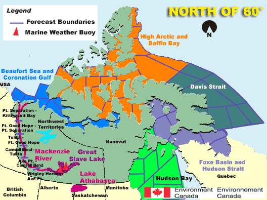 North of 60 degree map
