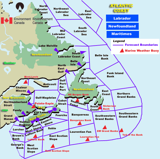 map of Atlantic Coast