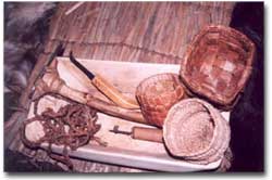 Picture of tools and Ash basket