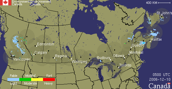 Radar image for Canada.