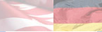 Kanadische und deutsche Flagge